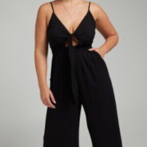 Black Linen Jumpsuit